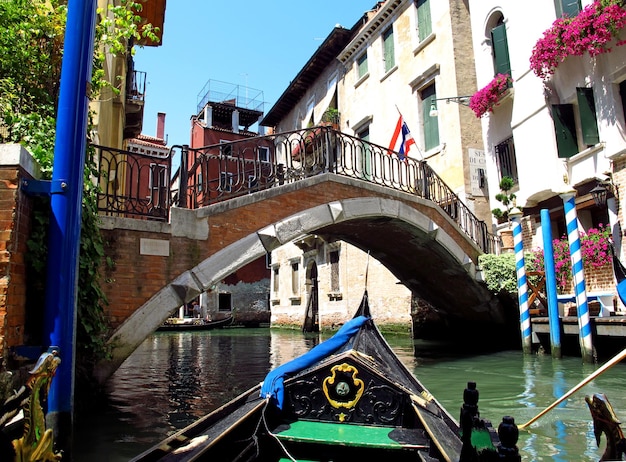 El canal de Venecia Italia