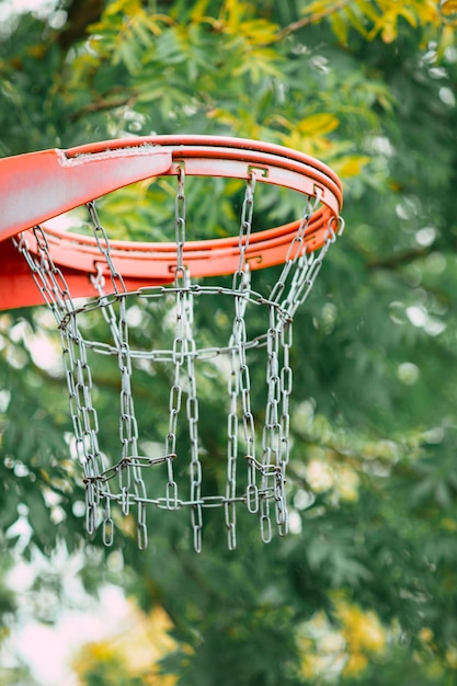 Canasta de baloncesto callejero