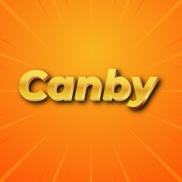 Canby Text-Effekt Gold JPG attraktiver Hintergrund Karte Foto Konfetti