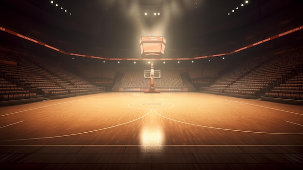 Cancha de baloncesto profesional Arena