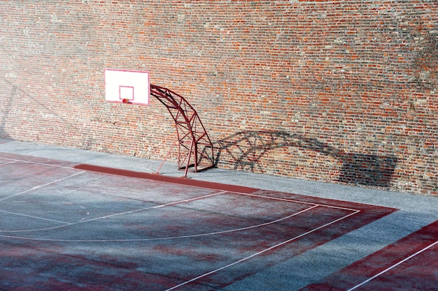 Foto cancha de baloncesto