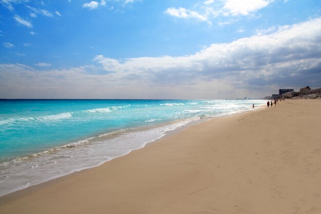 Cancun zona hotelera playa caribe mexico mar