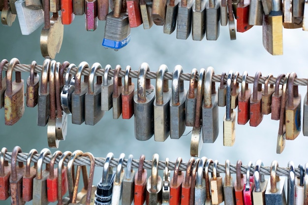 Candados del puente del amor de Ljubljana