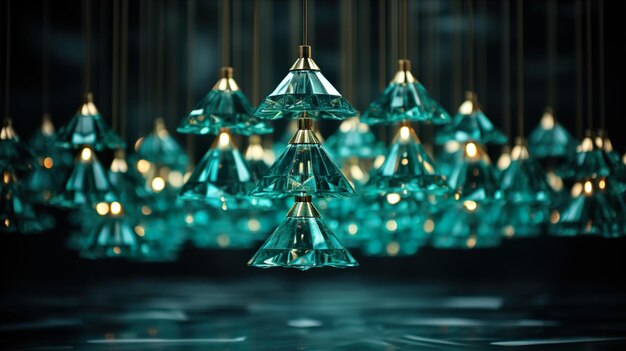 Candelabro de lujo moderno Decoración del hogar ai generativo