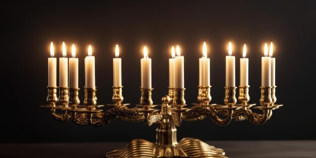 Candelabros retro con velas