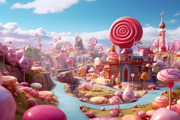 Foto candyland-fantasiewelt