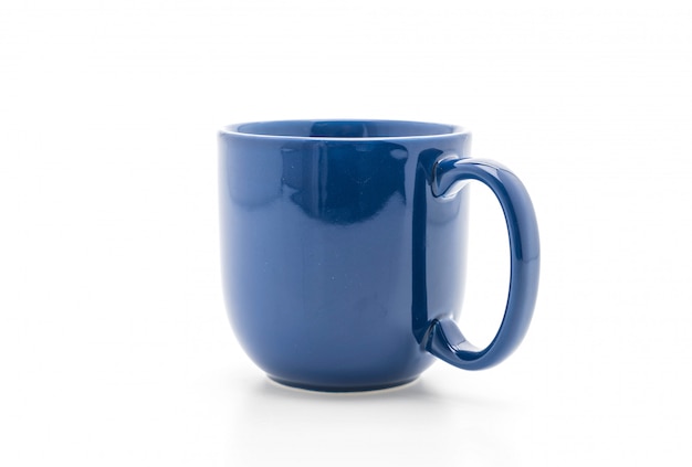 Caneca de cerâmica azul