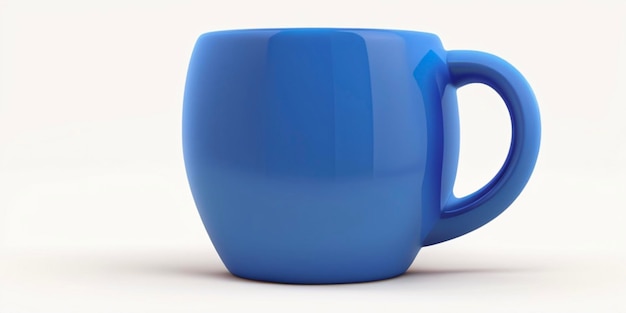 Caneca de cor azul