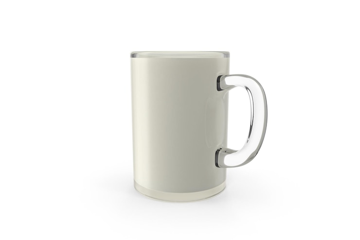 Foto caneca de vidro de leite