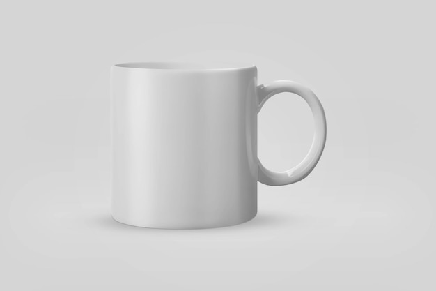 Caneca em fundo branco