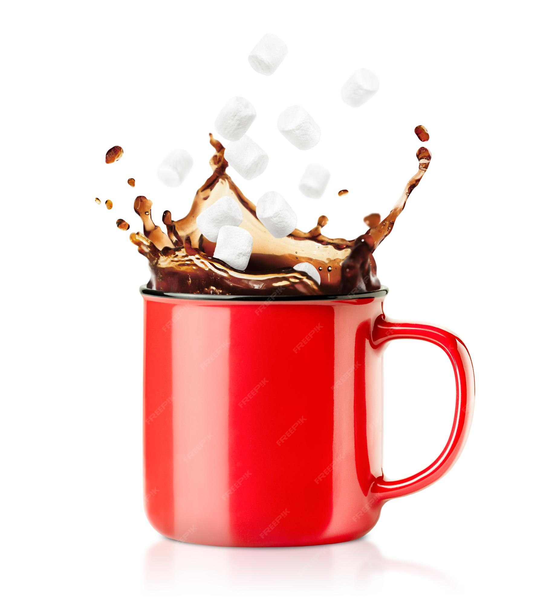 Uma Xícara De Café E Marshmallows Com As Morangos Frescas No Espeto Imagem  de Stock - Imagem de delicioso, fundo: 72783747