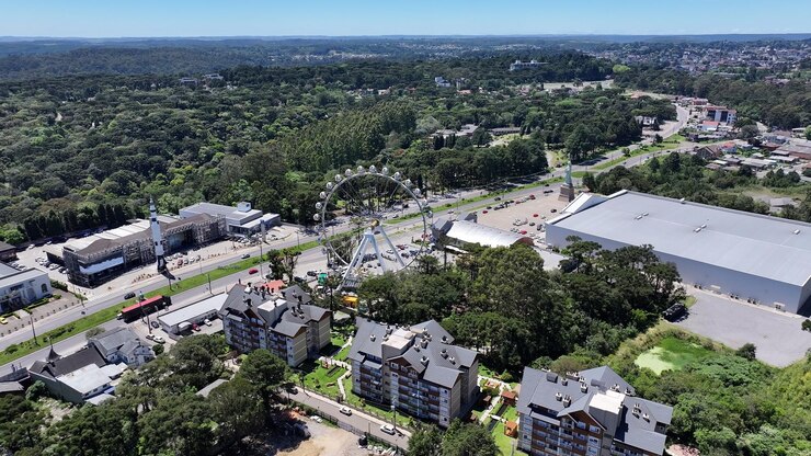 Foto canela skyline em canela, no rio grande do sul, brasil