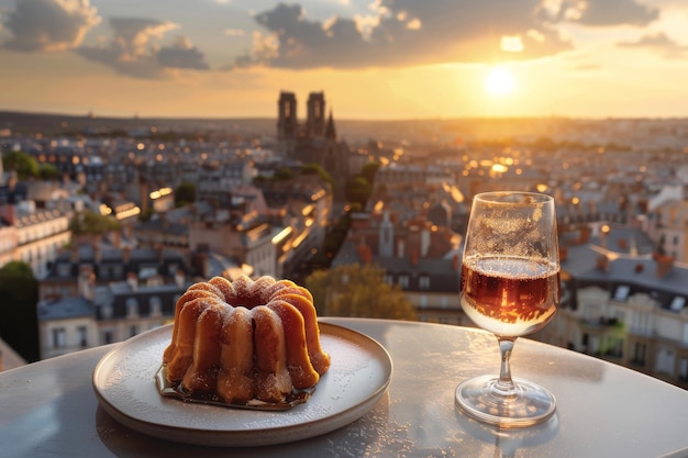 Canele bolo tradicional da França sobremesa tradicional Caneles de Bordeaux Espaço de cópia