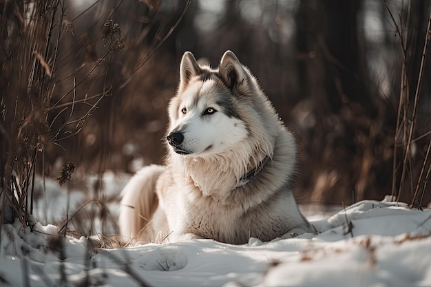 Foto canino de invierno