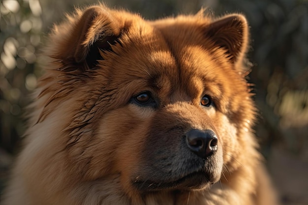 Canis lupus familiar é um cão Chow Chow