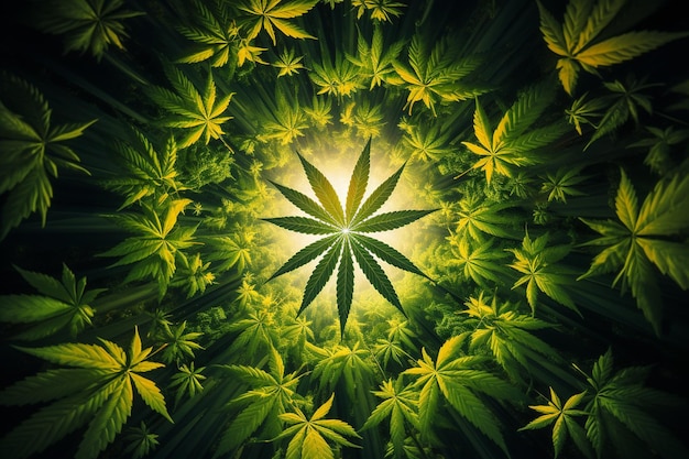 Cannabis Caleidoscópio Erva Daninha foto