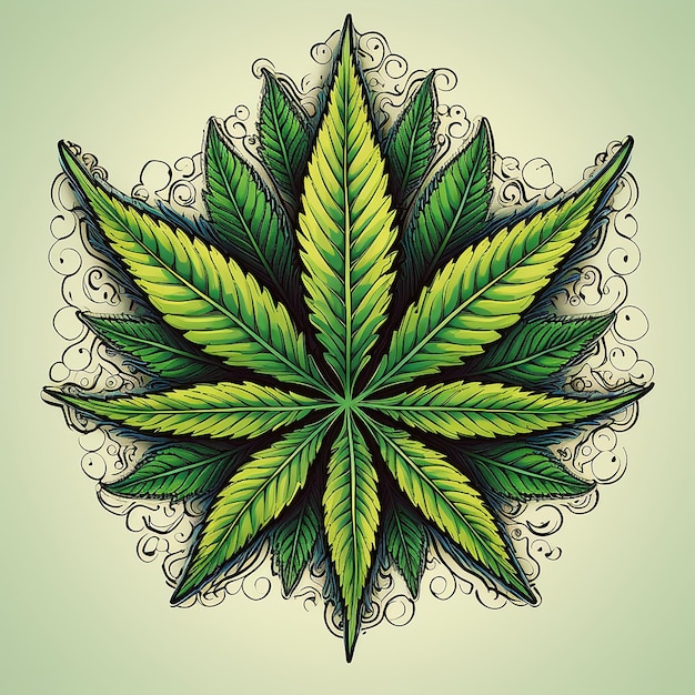 Foto cannabis vector art ilustrações criativas e gráficos para entusiastas da cannabis