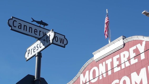 Cannery Row in Monterey City California Fisherman Street mit Konservenfirmen