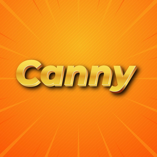 Canny Text-Effekt Gold JPG attraktiver Hintergrund Karte Foto Konfetti