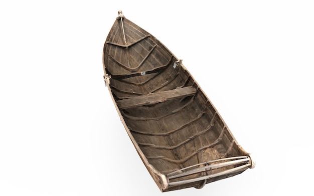 Una canoa de madera con la palabra canoa