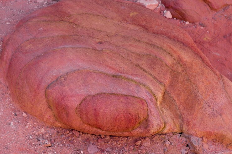 Foto cañón de color es una formación rocosa en el sur de la península de sinaí egipto rocas del desierto