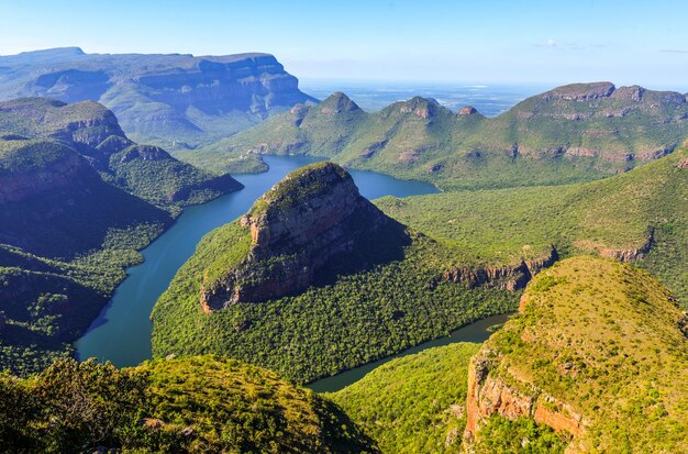 Foto el cañón del río blyde y los tres rondavels