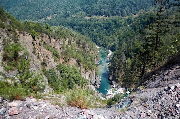 Cañón del río Tara en Montenegro