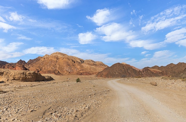 Cañón Shkhoret en el desierto de Arava Israel