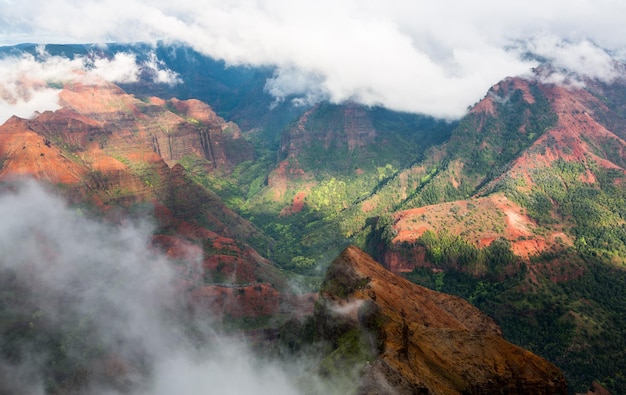 Cañón de Waimea isla de Kauai Hawai