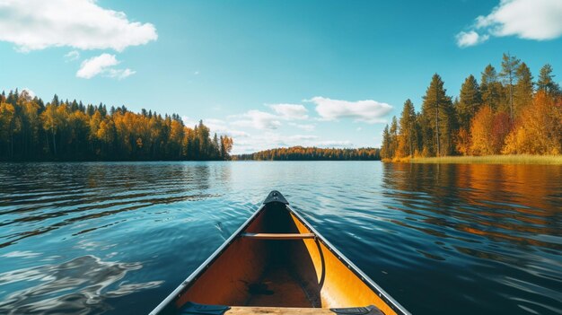 Canotaje y kayak en el fondo de los lagos