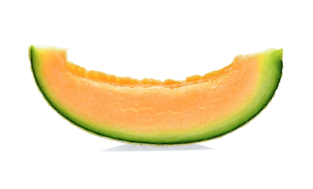 Cantaloupe Melone isoliert auf weiß