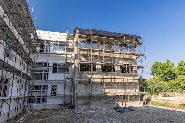 Canteiro de obras de construção