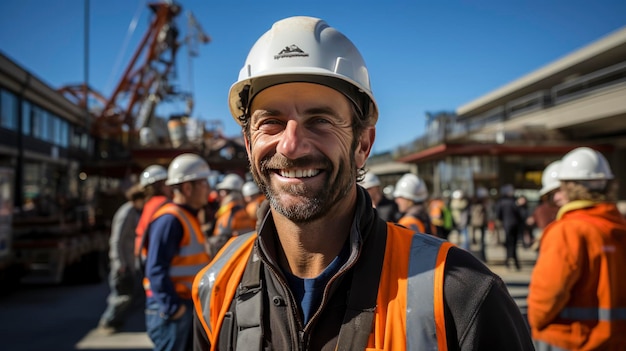 Canteiro de obras do Dia do Trabalho HD