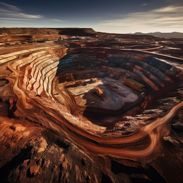 Foto la cantera es una mina a cielo abierto kalgoorlie super pit