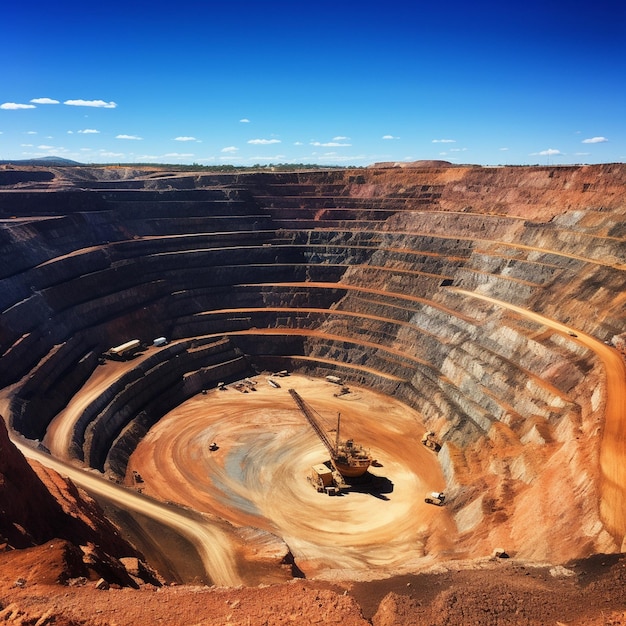 Foto la cantera es una mina a cielo abierto kalgoorlie super pit