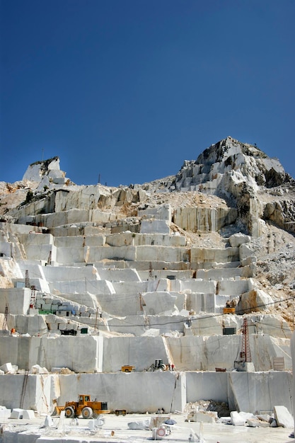 Cantera de mármol blanco de Carrara Italia