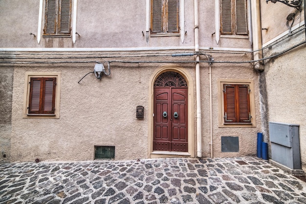 Canto rústico na cidade velha de Castelsardo