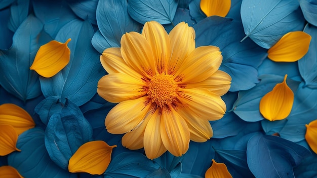 Canvas floral de verano alegre IA generativa