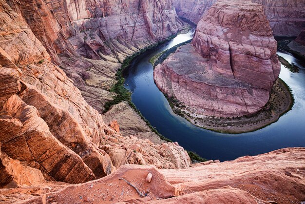 Canyon Reise Lifestyle Abenteuer schöne Aussicht auf den Horseshoe Bend Grand Canyon Colorado River