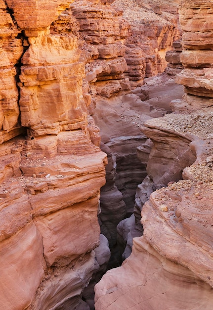 Canyon vermelho nas montanhas de Eilat Israel