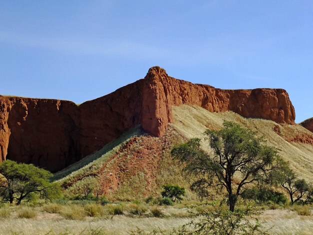 Canyon vermelho no deserto do Namibe Sossusvlei Namíbia
