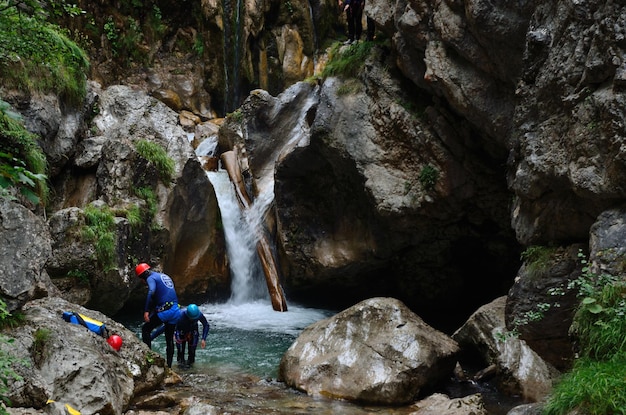 Canyoning nas montanhas