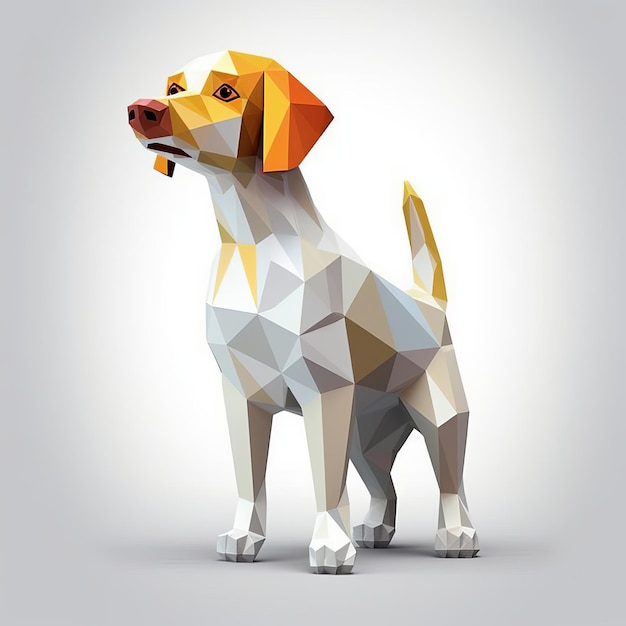 cão 3d IA generativa
