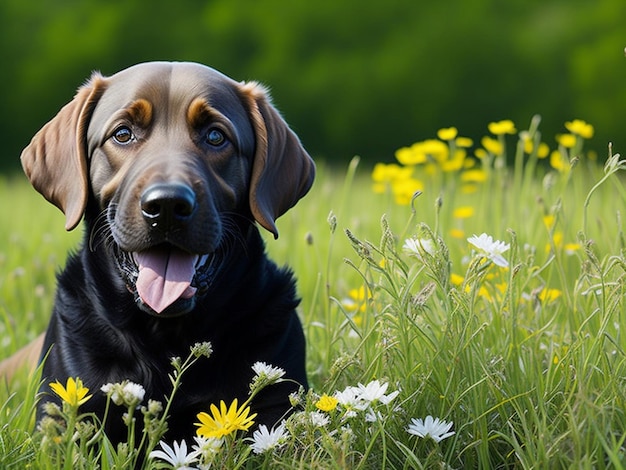 Cão bonito.