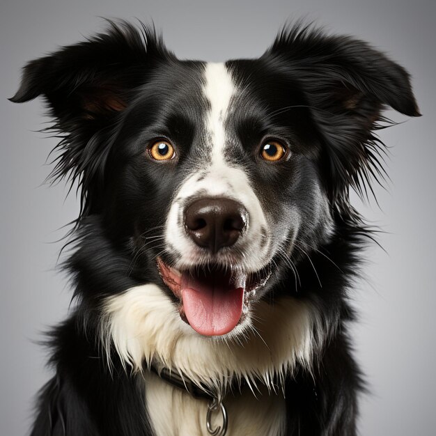 Cão border collie bonito