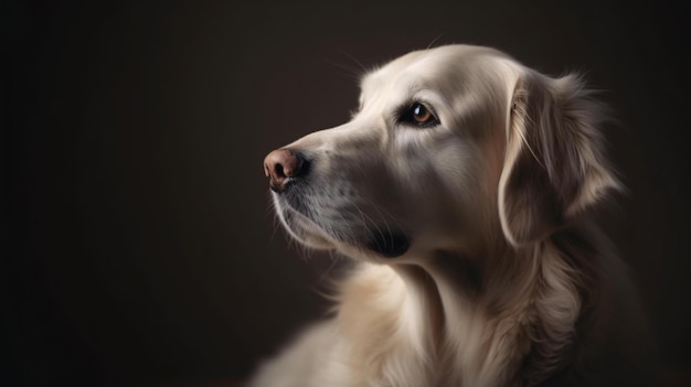 cão close-up generativa ai