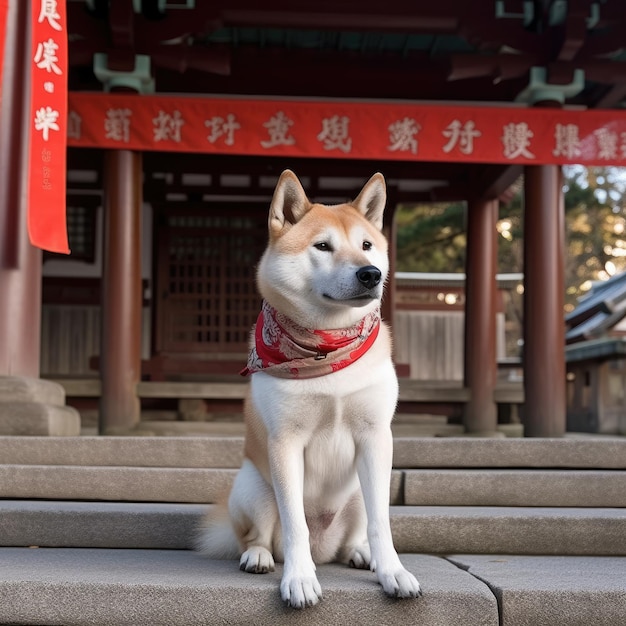 Foto cão de akita ken