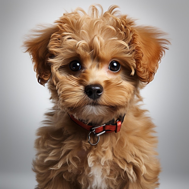 Cão de caniche bonito.