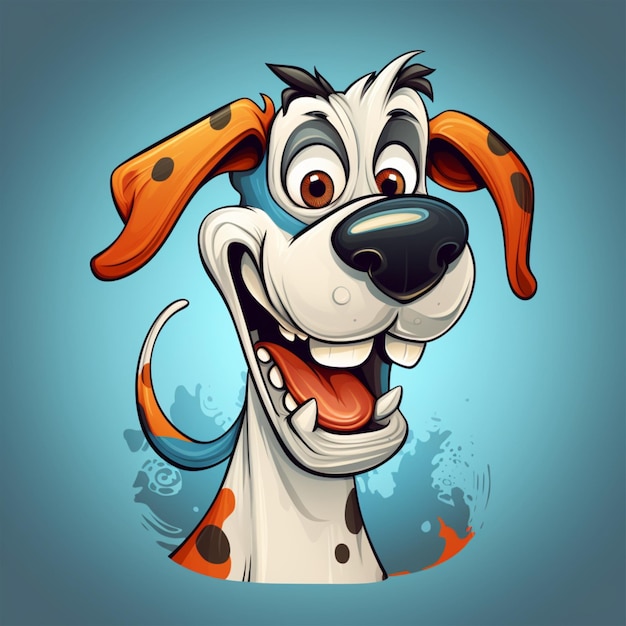 cão do logotipo dos desenhos animados