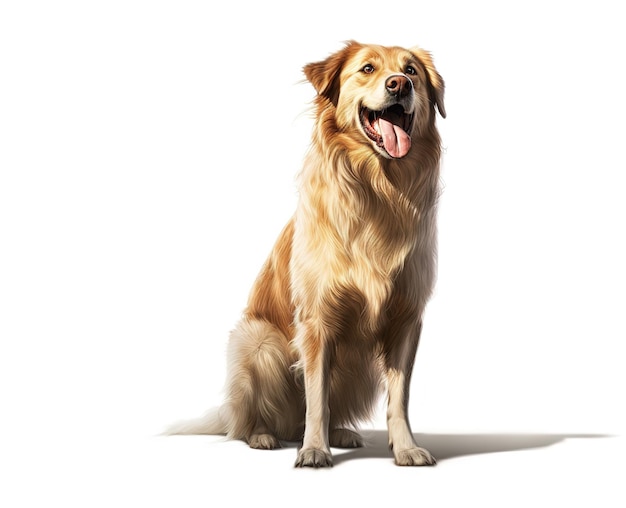 Cão isolado em fundo